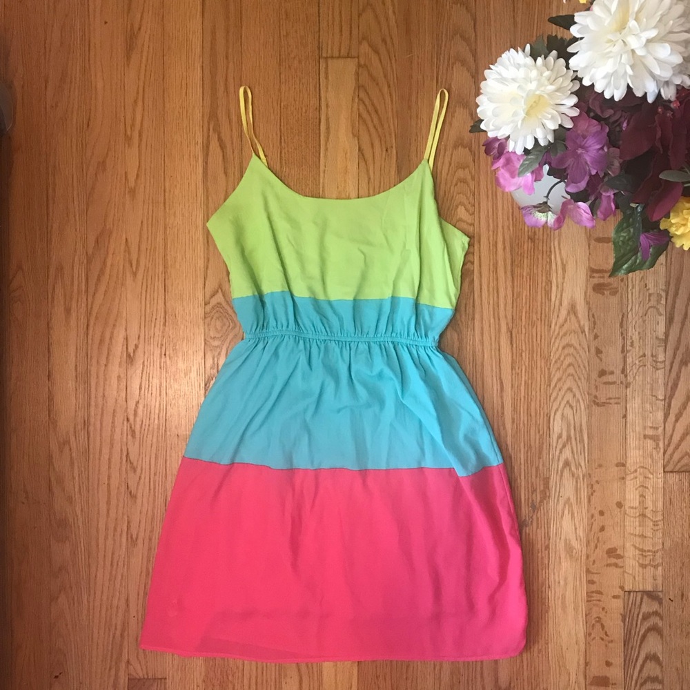 Soprano • Neon Colorblock Dress